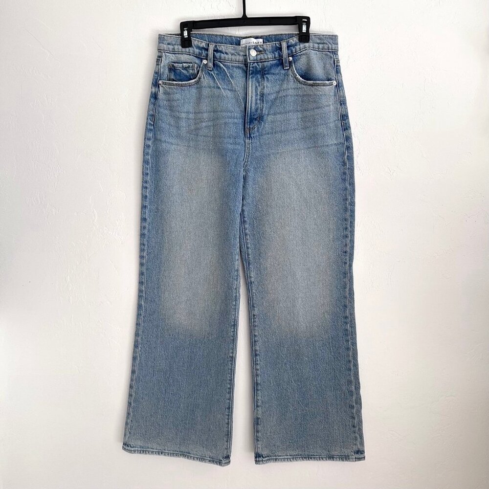 LOFT Light Blue Flare & Wide Leg Jeans